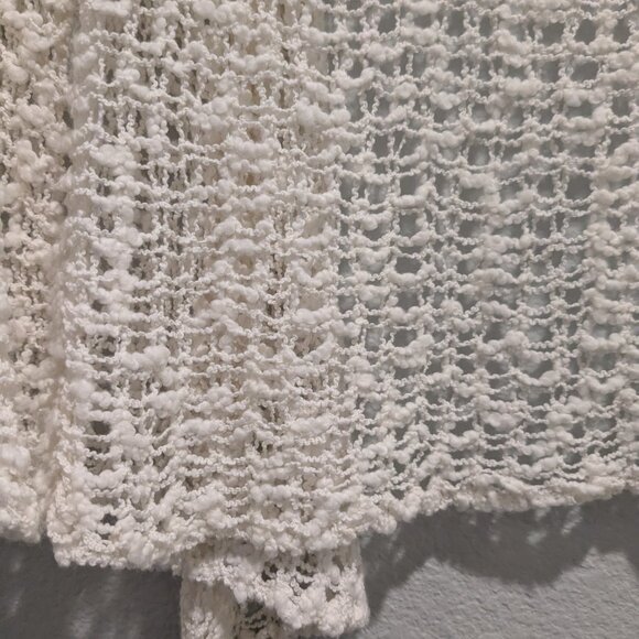 Nomadic Traders White Open Weave Crop Cardigan - One Size - Picture 5 of 6